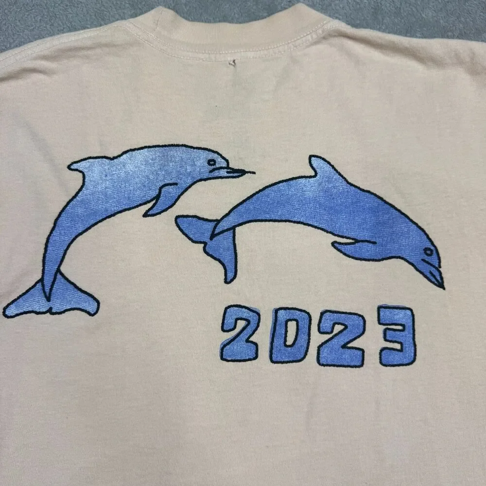 Bad Bunny x Coachella Shirt Mens Large Beige Cotton Graphic Print Long Sleeve - Picture 11 of 12